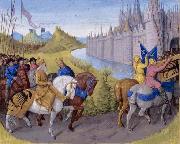 Jean Fouquet Arrival of the crusaders at Constantinople painting